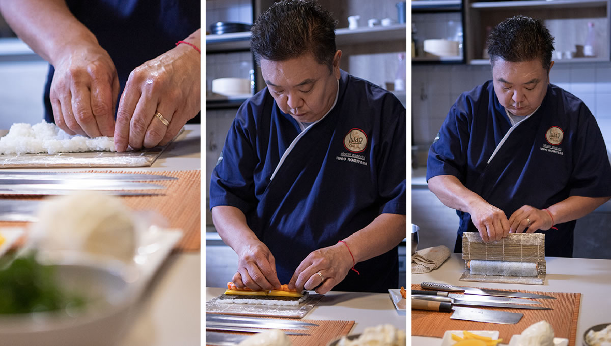 ROLL DE CENTOLLA Y PESCA BLANCA